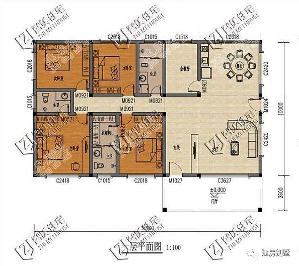 簡(jiǎn)單實(shí)用的一層農(nóng)村自建房設(shè)計(jì)圖，外觀漂亮，布局實(shí)用，造價(jià)低