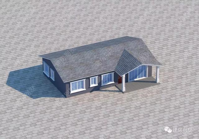 簡(jiǎn)單實(shí)用的一層農(nóng)村自建房設(shè)計(jì)圖，外觀漂亮，布局實(shí)用，造價(jià)低