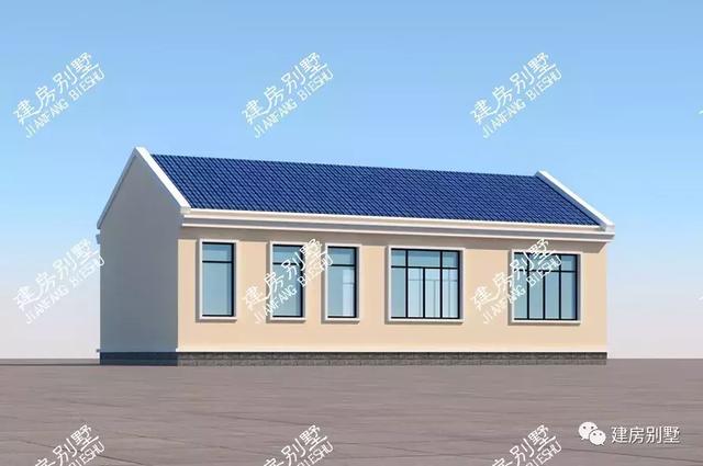 簡(jiǎn)單實(shí)用的一層農(nóng)村自建房設(shè)計(jì)圖，外觀漂亮，布局實(shí)用，造價(jià)低