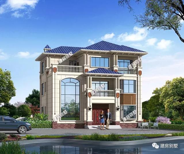 2棟面寬12米的歐式農村自建房設計圖，布局好實在