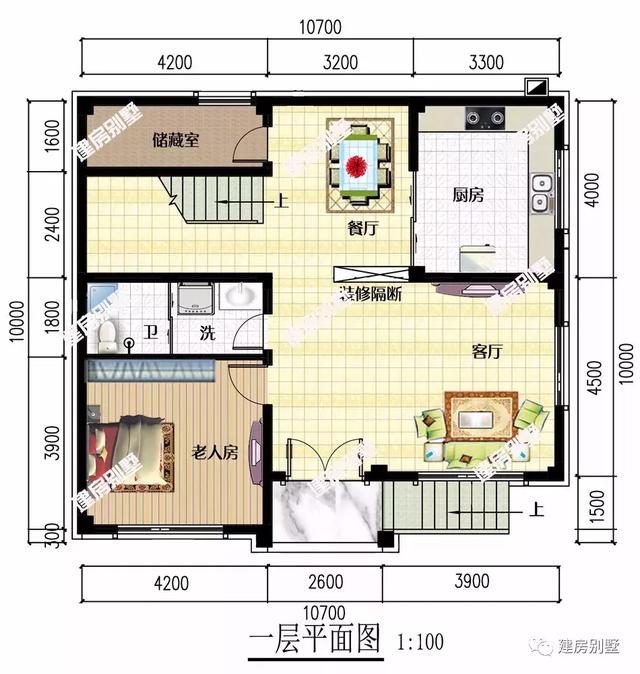 兩棟自建房設(shè)計圖，簡約別墅，外觀美、布局好