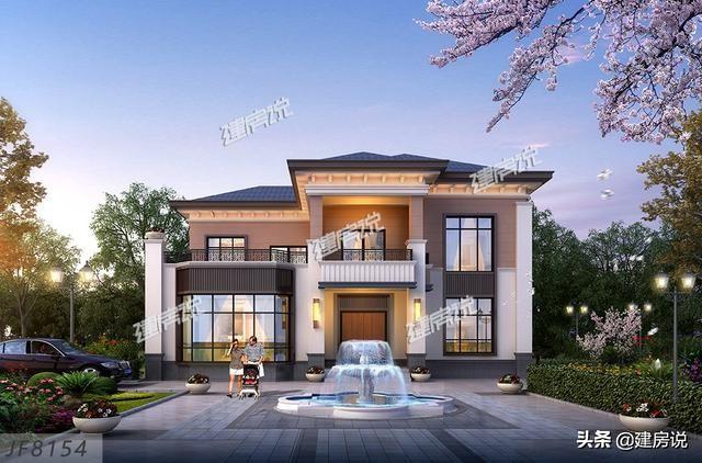 4款帶堂屋+車庫的別墅設計圖，這才是適合農村的好戶型！建棟在老家居住舒適舒心，一百年都不過時。