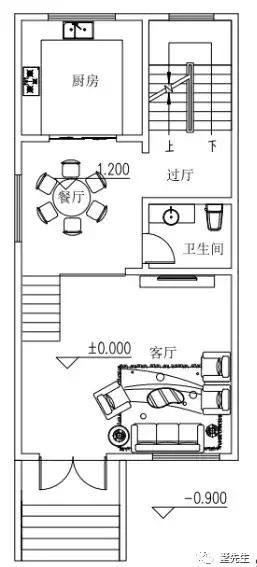 四層歐式自建別墅設計圖，6室4廳3衛1廚1儲物間，臥室基本都是大面積的落地窗，不僅能達到好的采光效果，住起來也提升了舒適