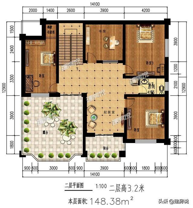 分享4款帶堂屋與車庫的別墅圖紙，這才是最適合農村的好戶型