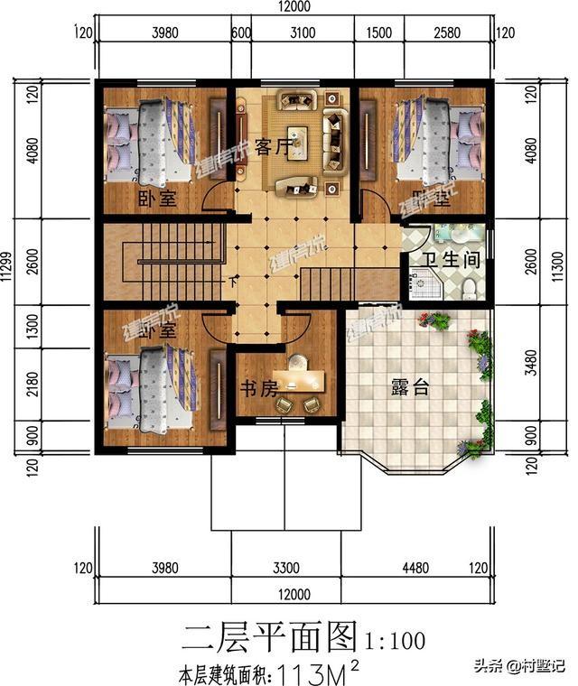 5套二層小別墅設(shè)計圖，造價20萬左右，看完收藏了！