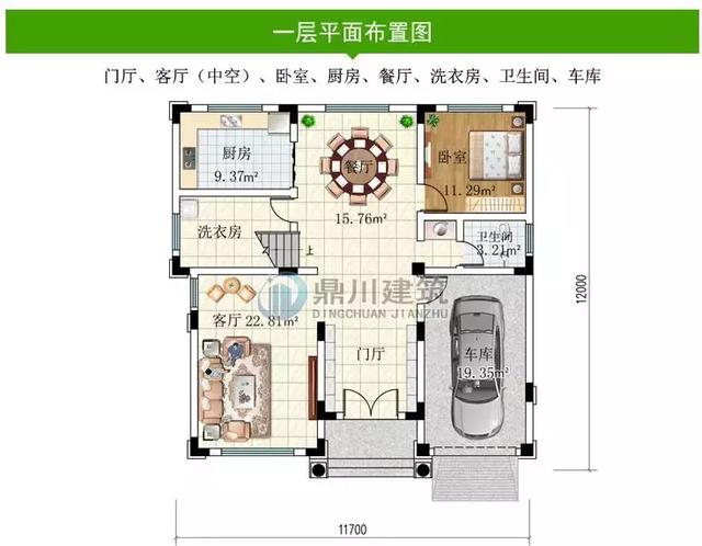 8款復式農村別墅設計圖，開間是農村最常見的12米面寬，看了肯定喜歡！
