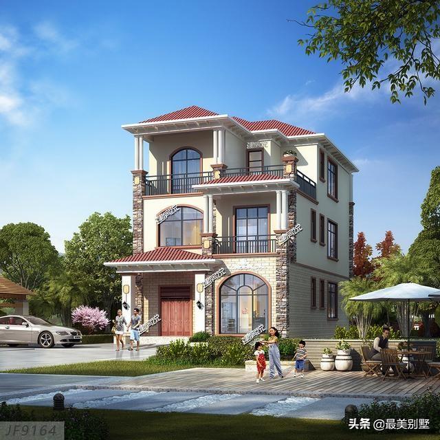 精選2款歐式別墅設計圖，造價不超40萬的，豪宅范實足的別墅