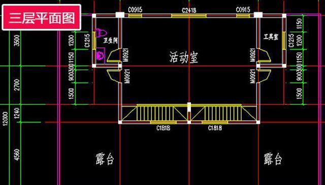 農村二層半自建別墅施工圖水電圖，18x12米，戶型美觀，造價經濟