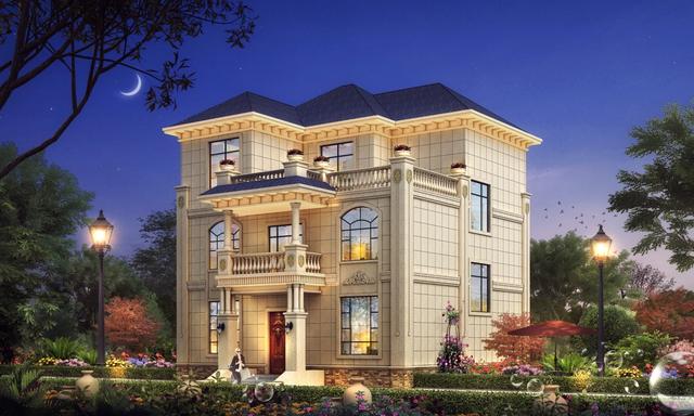 三層農村住宅設計圖，13.52x12.54米，來看人人喜愛的歐式戶型到底好在哪里？