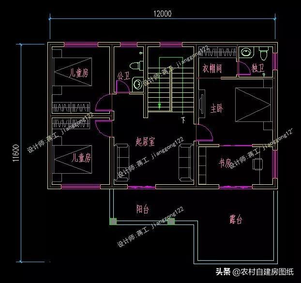 3款帶柴火灶的農村別墅設計圖，二款二層經濟實用型，一款三層時尚大氣型