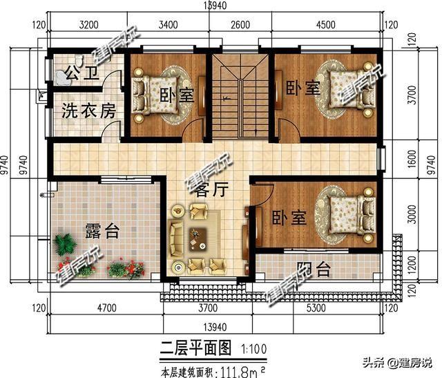 5套很贊的農村別墅設計圖，最低18萬建，圖紙收藏準沒錯