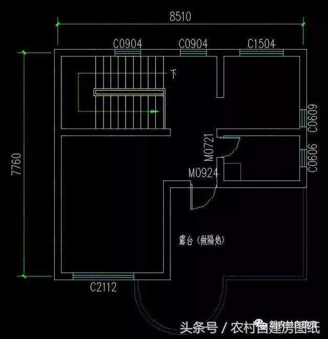 5款農村自建房設計圖，小別墅很簡單，施工容易，造價便宜。