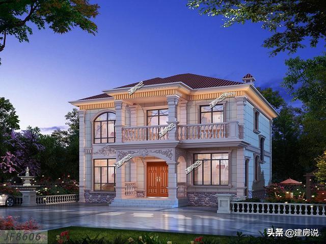 3款二層別墅設計圖，肯定是有一款是適合你的，快把圖紙收藏好了不后悔