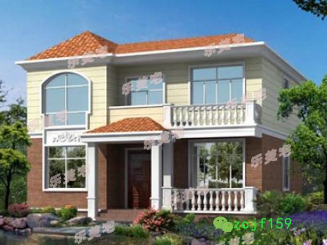 5棟農(nóng)村簡(jiǎn)約二層自建別墅設(shè)計(jì)圖，溫馨舒適，未來(lái)適合養(yǎng)老