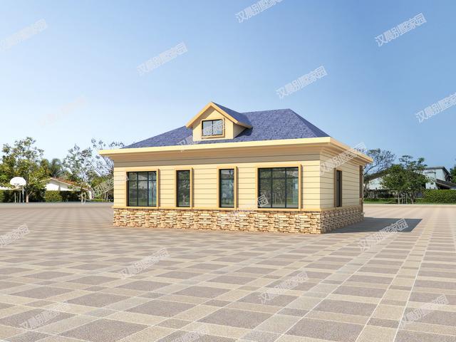 34.2X12米一層聯排別墅設計圖，這棟別墅的獨棟戶型，聯排更顯大氣，獨棟更經濟