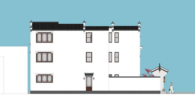 江西吉安別墅項目概況：中式別墅設計圖，占地140平左右