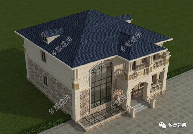 兩層簡(jiǎn)歐風(fēng)別墅設(shè)計(jì)圖，不僅僅只是實(shí)用，美觀度也很高