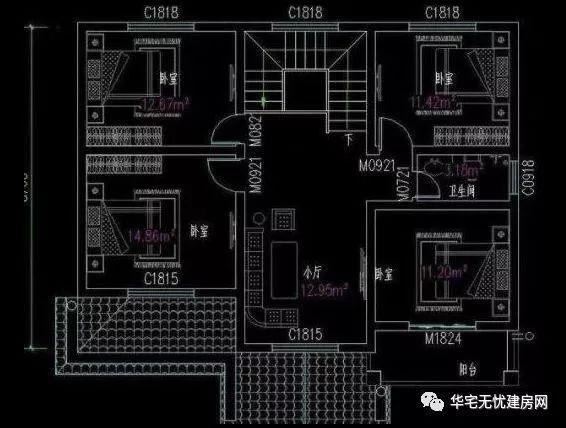 兩款進深9米的鄉(xiāng)村自建房設(shè)計圖，戶型簡單實用，既不浪費空間，又非常耐看。