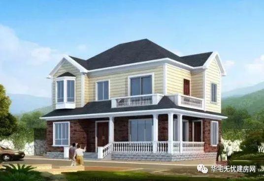 兩款進深9米的鄉村自建房設計圖方案，外觀簡單大氣