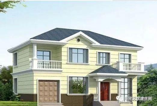 兩款進深9米的鄉村自建房設計圖方案，外觀簡單大氣