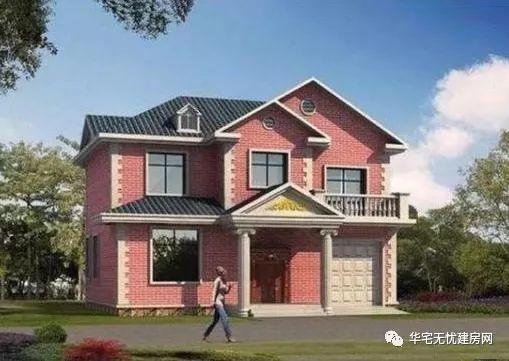 兩款進深9米的鄉村自建房設計圖方案，外觀簡單大氣