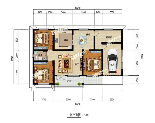 5款漂亮的一層別墅設計圖，18萬起建一棟，圖紙收藏好