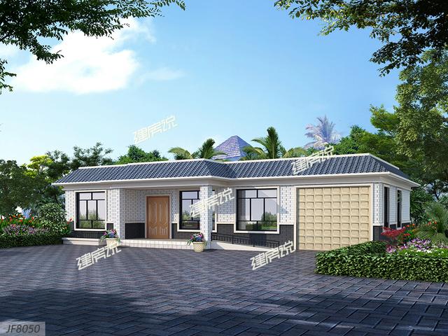 5款漂亮的一層別墅設計圖，18萬起建一棟，圖紙收藏好