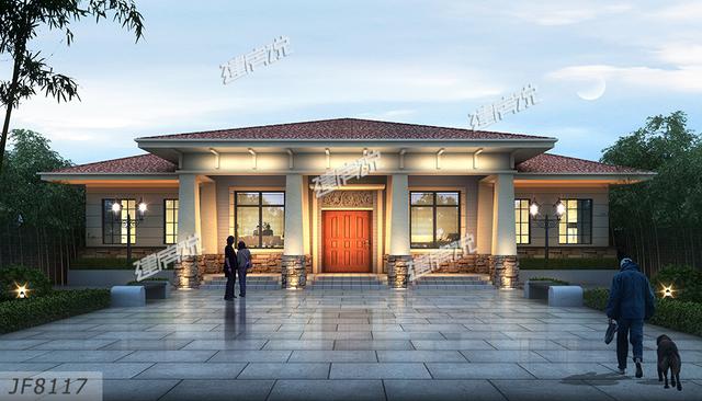 5款漂亮的一層別墅設計圖，18萬起建一棟，圖紙收藏好