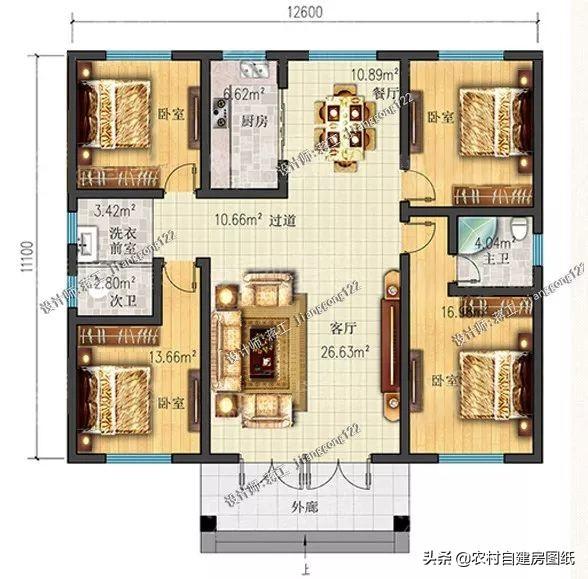 2026年7款最新一層農村別墅設計圖，豪華范的，有實用派的，有你喜歡的嗎？