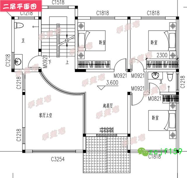 120平米簡約三層農(nóng)村三層自建別墅設(shè)計(jì)圖，羅馬柱裝飾，外觀精美，布局實(shí)用。