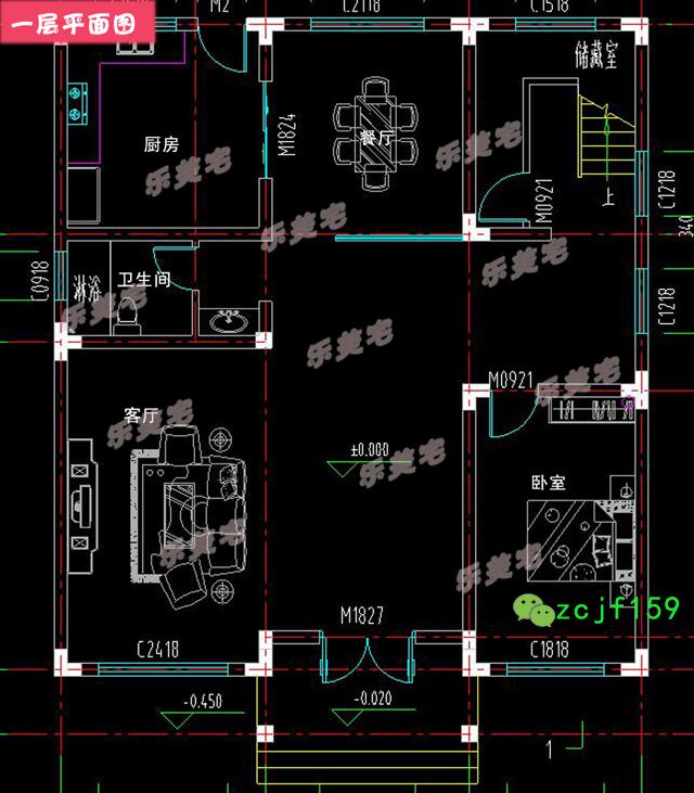 造價30w左右帶露臺農村簡約三層自建別墅設圖，外觀簡潔大方，平面布局緊湊。