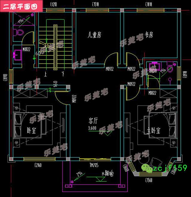 造價30w左右帶露臺農村簡約三層自建別墅設圖，外觀簡潔大方，平面布局緊湊。