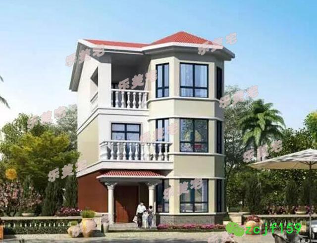 70到100平米農村三層小戶型別墅設計圖，空間雖小，五臟照樣俱全。