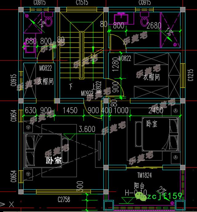 70到100平米農村三層小戶型別墅設計圖，空間雖小，五臟照樣俱全。