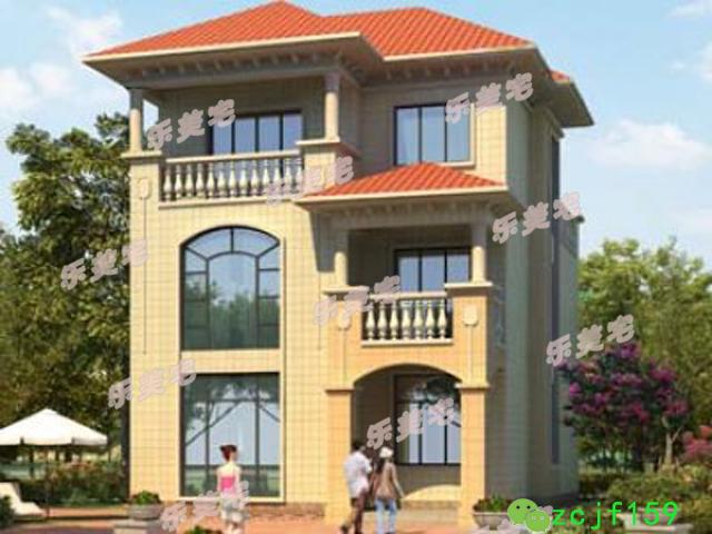 70到100平米農村三層小戶型別墅設計圖，空間雖小，五臟照樣俱全。