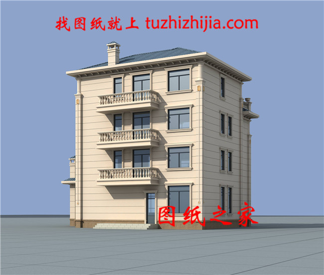 四層簡單新農村房屋設計圖紙