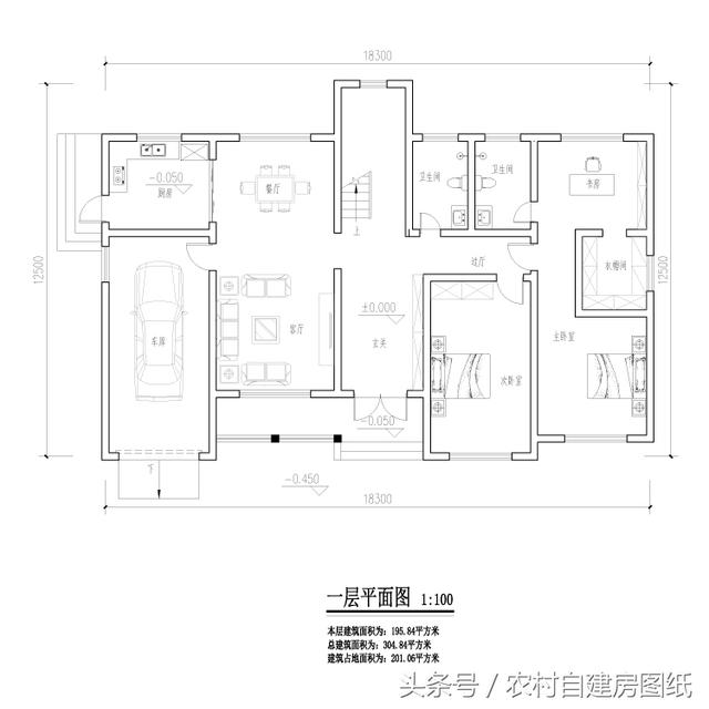 3款一層農村別墅設計圖，不管哪一款都秒殺農村的那些樓房。再配上庭院綠化，城里給套房子絕對不換。