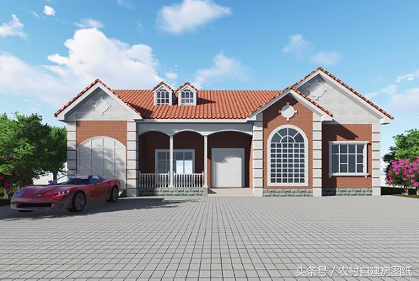 3款一層農村別墅設計圖，不管哪一款都秒殺農村的那些樓房。再配上庭院綠化，城里給套房子絕對不換。