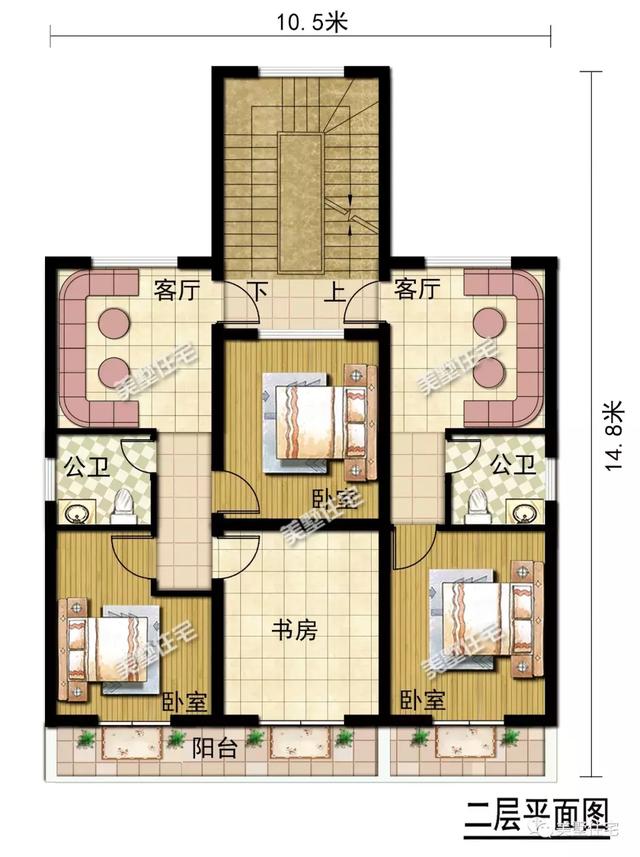 兄弟建房就選這款雙拼別墅設計圖，省時省工，還能節省成本