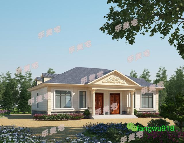 農(nóng)村一層雙拼別墅設(shè)計(jì)圖，室內(nèi)設(shè)計(jì)都非常合理，符合農(nóng)村的風(fēng)景布局