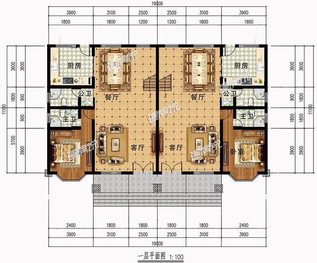 25萬建雙拼別墅設計圖，在村里賺足了面子，看過的朋友都說好