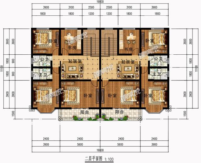 25萬建雙拼別墅設計圖，在村里賺足了面子，看過的朋友都說好