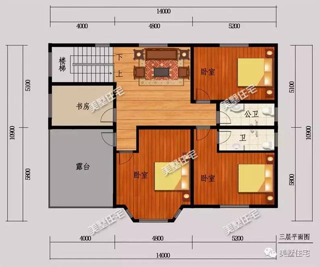 5款三層農村別墅設計圖，任一款都是農村豪宅