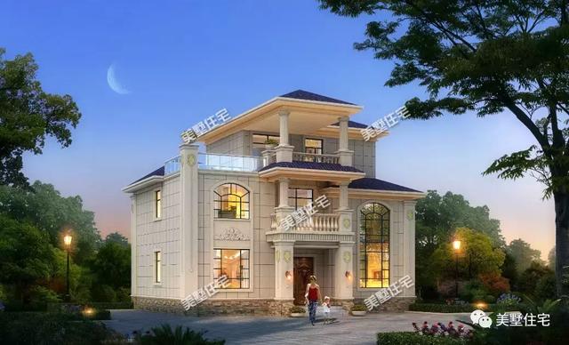 5款三層農村別墅設計圖，任一款都是農村豪宅