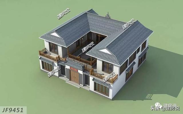 36萬(wàn)建棟中式別墅設(shè)計(jì)圖，宛如一幅秀麗的山水畫(huà)，無(wú)法讓人不愛(ài)