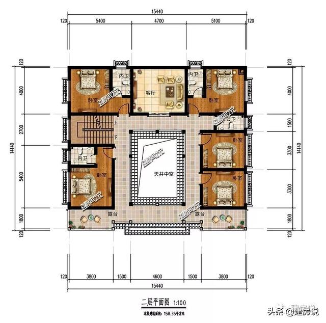 36萬(wàn)建棟中式別墅設(shè)計(jì)圖，宛如一幅秀麗的山水畫(huà)，無(wú)法讓人不愛(ài)