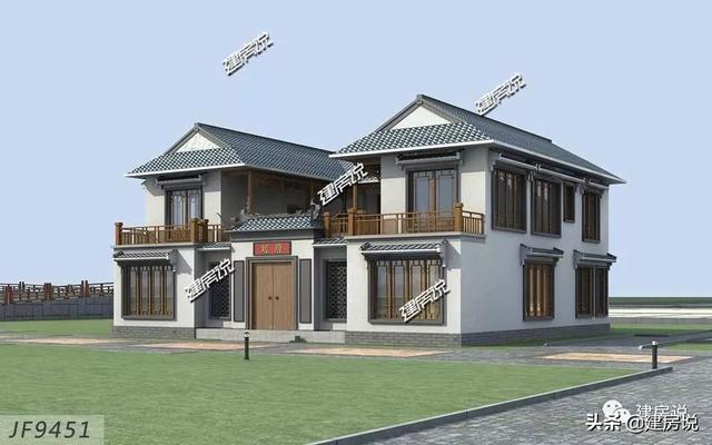 36萬(wàn)建棟中式別墅設(shè)計(jì)圖，宛如一幅秀麗的山水畫(huà)，無(wú)法讓人不愛(ài)