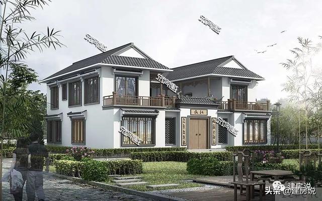 36萬(wàn)建棟中式別墅設(shè)計(jì)圖，宛如一幅秀麗的山水畫(huà)，無(wú)法讓人不愛(ài)