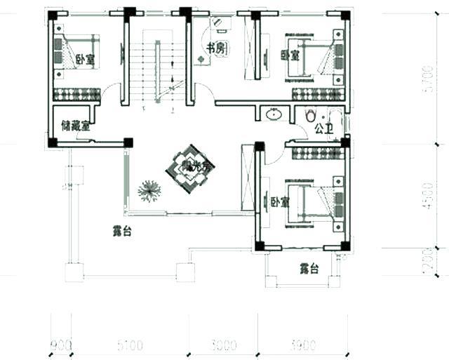 三層別墅圖紙全套設計圖，戶型漂亮，空間布局合理。