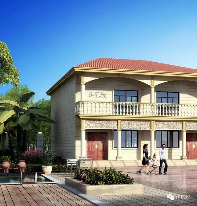 經濟又實用的兄弟雙拼別墅設計圖，家有兩兄弟的這樣建經濟又劃算。